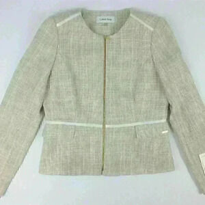 NEW! Calvin Klein Women’s 10P Zip-Front Jacket NWT $139